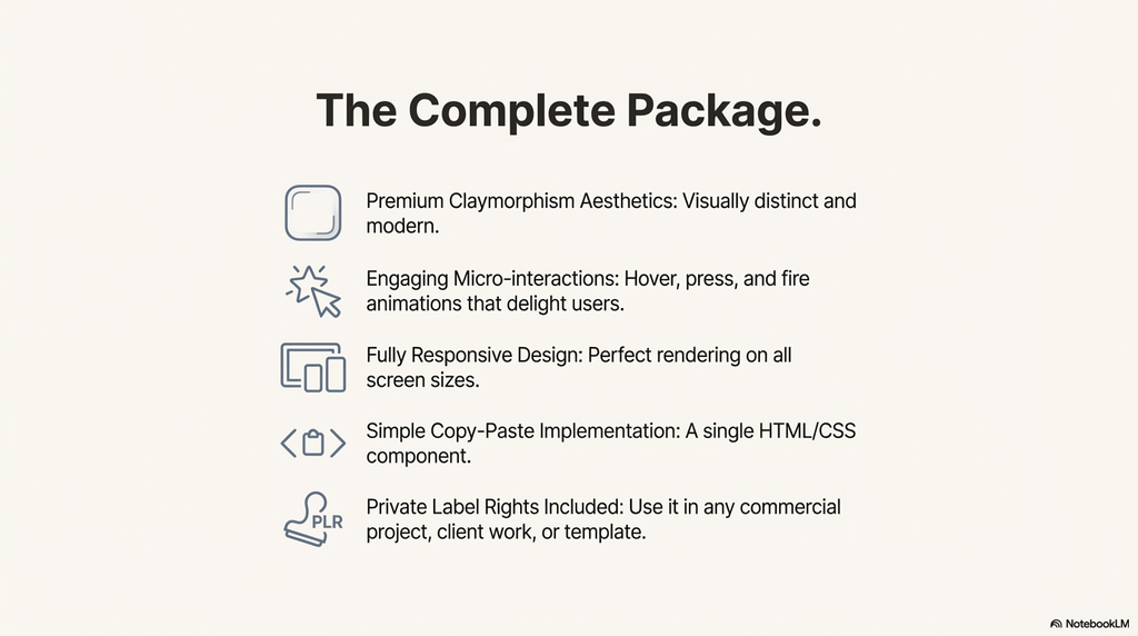 Clay Fire Button is a premium claymorphism